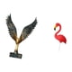 thumbnail image 5 of Estatua De Pájaro De Alas Extendidas De Resina, Escultura, Adorno De Feng Shui, Figura Decorativa, Adorno De Arte Para Jardín, Accesorios De Jardín De Hadas, Estaca De Flamenco Para Jardín,, 5 of 8