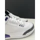thumbnail image 4 of Ni - ke Air Jordan 3 White 'Dark Iris' Sneakers Size 4Youth / Wmns 5.5 DM0967-105 NEW, 4 of 5
