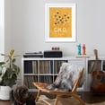 thumbnail image 4 of Art.com Molecule Honey Art Print, White Frame Wall Art, 32" x 40", 4 of 5
