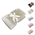 thumbnail image 3 of Advancent El mejor regalo, manta de lujo de lana de franela, manta acogedora de felpa para cama, sofá, silla, sofá Juegos de cama rosado Advancent JJ25454-02, 3 of 6