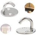 thumbnail image 4 of Jinsinto Ceiling Hook 6 Pieces Stainless Steel Screw Hook Ceiling Hook Suspension Mounting Screw-in Hook 5mm Fixing Hook, 4 of 5