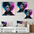 thumbnail image 4 of Designart Cyberpunk Woman With Curvy Hair II Canvas Wall Art, 4 of 5