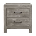 thumbnail image 3 of Cterwk 1pc Nightstand Beside Table with 2 Drawers , Gray, 3 of 6