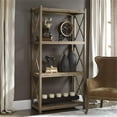 thumbnail image 2 of Maklaine Contemporary Reclaimed Fir Wood Etagere in Light Gray Glaze, 2 of 4