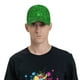 thumbnail image 4 of Fotbe Green Glitter Gorro Clásico de Béisbol, Gorra Ajustable con Broche Snapback, Gorro de Exterior de Algodón Suave, 4 of 6