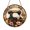 Stained Glass 5.9 Inch, variant on Sewing Machine Glass Suncatcher with Wildflower Floral Artwork, Decorative Window Hanging for Creative Craft Inspired Homes