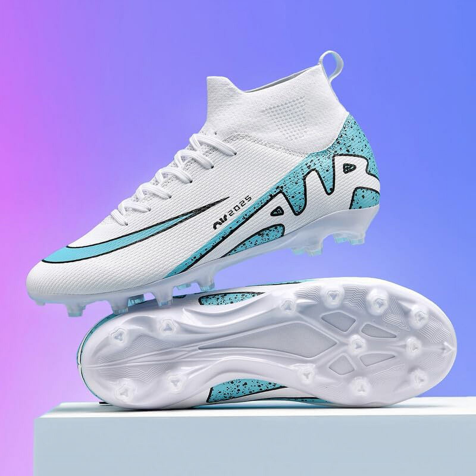 Men's Women's Soccer Shoes Boys Gold-Soled Spikes