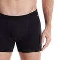 thumbnail image 5 of GÖTZBURG calzoncillos bóxer para hombre, pack de 4 - X-lastic, ropa interior, pantalón, logotipo, color liso Negro L (Large), 5 of 5