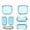 Clear Blue, variant on Earbuds TPU Case Cover Compatible for Anker Soundcore P30i, Earphone Headphone Cases Hard Shell Ear Buds Box Headset Protective Storage Sleeve with Hook(Case Only)
