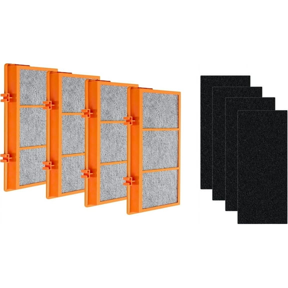 AER1 Filter Replacement for Holmes Air Purifier Smoke Grabber 3-in-1 HAPF30AS-U4R , 4 HEPA   4 Carbon Pre Filter