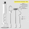 thumbnail image 1 of USB Rechargeable Manual Milk Frother & Egg Beater - Compact Handheld Foam Maker for Coffee, Easy to Clean, Space-Saving Design, Ideal Gift for Home Kitchen (Black), 1 of 5