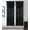 Black, variant on GLORY RUGS Window Panel with Attached Valance Curtain Bedroom Living Room Dining 42"X84" Cream