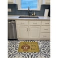 thumbnail image 3 of Carolines Treasures BB1504RUG Chocolate Brown Poodle Spoiled Dog Lives Here Machine Washable Memory Foam Mat 19 X 27", 3 of 4