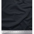 thumbnail image 1 of Soimoi Black Heavy Canvas Fabric Dot Ikat Print Sewing Fabric Yard 58 Inch Wide, 1 of 4