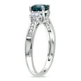 thumbnail image 3 of Everly Women's Created Sapphire and Created Emerald 10k White Gold Ring, 3 of 6