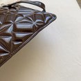 thumbnail image 2 of Cartera De Mano Bolso Cartera de mano de fiesta de charol retro de PU Carteras de viaje con cremallera de color puro, 2 of 9