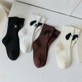 thumbnail image 4 of Kids Socks for Girls Cute Puppy Dog Ears Ribbed Crew Sock Soft Cotton Breathable Cartoon Animal Mid Calf Socks Toddler*1pc, 4 of 4