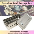 thumbnail image 3 of Jewelry Case, Travel Jewelry Box, Bridesmaids Gift Jewelry Organizer – Elegant and Refined Travel Jewelry Case for Rings, Necklaces, Earrings – Simple Stainless Steel Jewelry Organizer Box for Women, 3 of 5