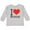 AC-Heather Grey, variant on Inktastic I Love Mommy Heart Boys or Girls Long Sleeve Toddler T-Shirt