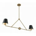 thumbnail image 2 of XAV-B9302-VG Crystorama Lighting Xavier - 2 Light Chandelier In Modern Style-15 Inches Tall and 42 Inches Wide-Vibrant Gold Finish, 2 of 8