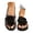Black, variant on Womens Sandals, Womens Flower Flip-Flops, Summer Clip-Toe Flats, Indoor Outdoor Slippers Light Non-
