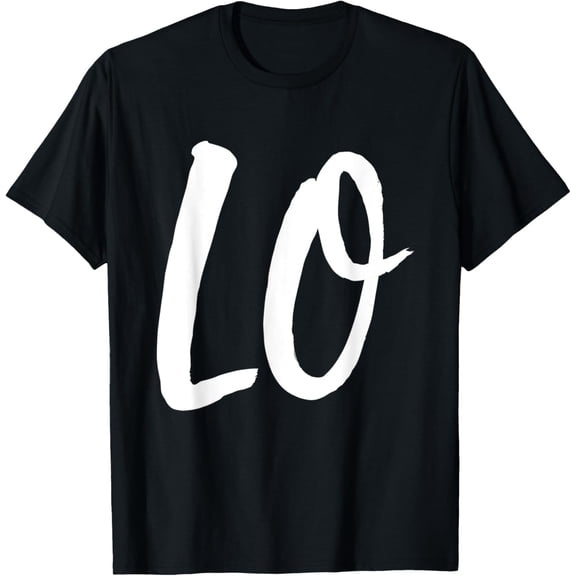 LO VE Love Matching Couple Husband Wife Valentine's Day Gift T-ShirtBrand clothing, men and women can wear, black, white, gifts.