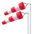 thumbnail image 1 of Mangas de viento para aeropuerto Rip Stop, manga de viento resistente para una medición fiable del viento en exteriores, tejido Oxford de primera calidad resistente al agua, indicadores de dirección, 1 of 5