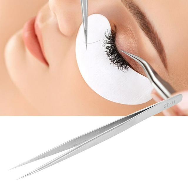 Eye Lashes Extension Tool, Firm Stainless Steel Tweezers, Comfortable Durable Girls For Home Beauty Shop Makeup Artist