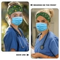 thumbnail image 3 of Jiueut Christmas Tree Nurse Button Headband Medical Assistant Headbands for Women Lightweight Headbands for Nurses with Buttons for Mask Wide Nurses Headbands Non Slip, 3 of 7