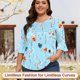thumbnail image 5 of Tops Blingfit Dressy para mujer, manga 3/4, casual, de negocios, XL, 5 of 5
