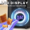 thumbnail image 2 of Tostadora Tostadora de 2 rebanadas con ranura ancha Las mejores tostadoras inteligentes con pantalla Prime con temporizador de cuenta regresiva digital LCD y función de bagel/descongelación/cancelació, 2 of 5