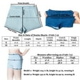 thumbnail image 6 of Women's Skinny Denim Shorts High Rise Stretch Denim Shorts Jean Shorts for Juniors,Girls,Ladies,Light Blue, 6 of 11