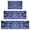 Colorful Tie Dye, variant on Black Tie Dye Pattern Kitchen Rugs Sets Of 3,Kitchen Runner Rugs Non Skid Washable,Decorative Kitchen Floor Mats for Kitchen,Sink,Laundry,17"x30" 17"x47" 17"x59"