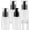 Frosted, variant on 4 count 60ml/2oz Empty Glass Pump Bottles Refillable Travel Pump Dispenser Sample Container for Lotion Shampoo Shower Gel Conditioner and (Brown)