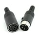 thumbnail image 1 of Adaptador de conector hembra a macho DIN de 4 pines con carcasa de plástico negro, 1 of 3