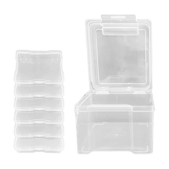 6 Layer Plastic Fishing Tool Box Baits Case Clear Fishing Lure Tackle Box Container Fishing Tool Gear Organizers
