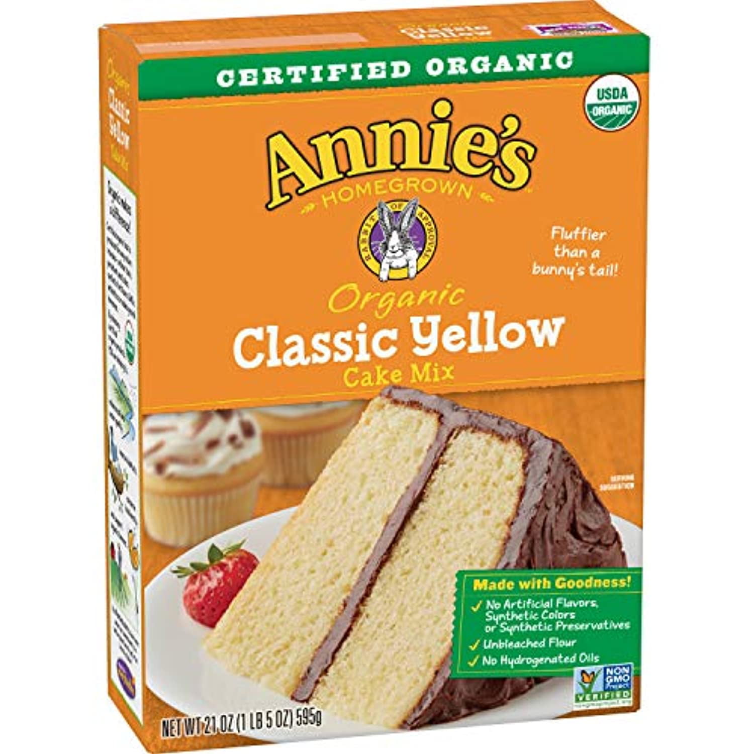 Annies, Organic Yellow Cake Baking Mix, 21 Oz