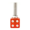 thumbnail image 6 of 2x Motorcycle Bike Plastic Red Dice License Plate Bolt On Screw On Frame Nut, 6 of 6