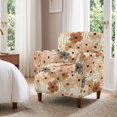 thumbnail image 3 of FKELYI Retro Flower Print Armchair Slipcover Stretchable Couch Sofa Cover with Elastic Bottom Furniture Protector for Living Room Office Reception Reading Sofa, 3 of 7
