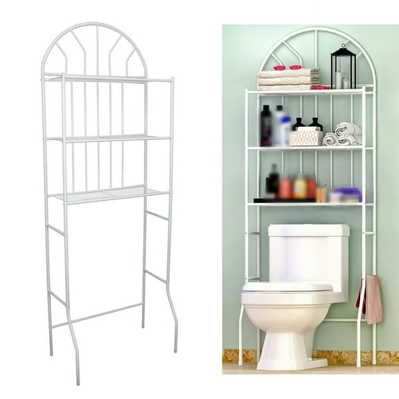 Over The Toilet Storage Rack Shelves Bathroom Organizer Space Saver 3 Tier