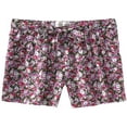 thumbnail image 1 of Aeropostale Womens Floral Print Waistie Casual Mini Shorts, Verde, Grande Aeropostale Mini, 1 of 1