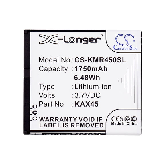 1750mAh KAX45-XJFA007879 KAX45 Battery for KAZAM TR4543049-01 Trooper X4.5