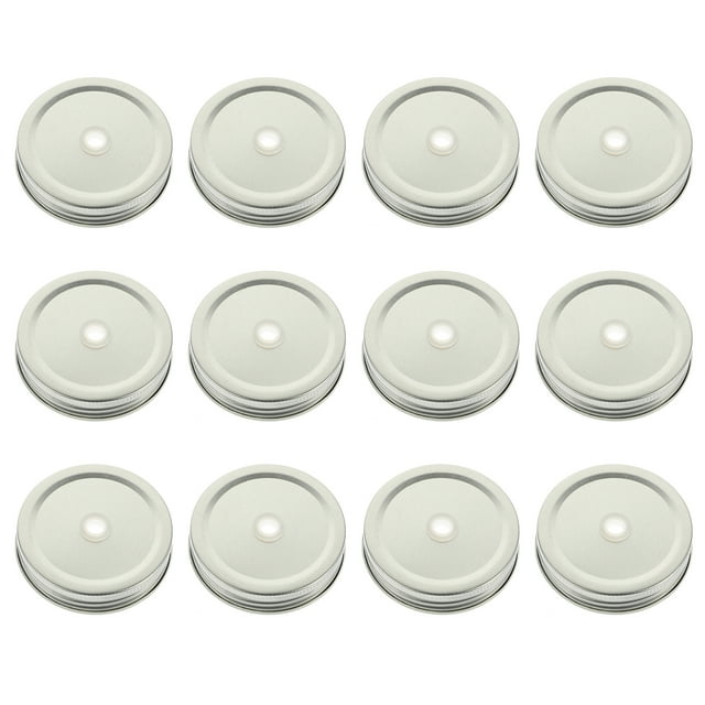 EeaseMX Capas de enlatado a prueba de fugas de 12 piezas convenientes tapa de paja de jarra de masón