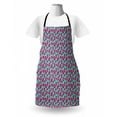 thumbnail image 3 of Strawberry Apron, Repeating Pattern with Abstract Modern Design Summer Fruit, Unisex Kitchen Bib with Adjustable Neck for Cooking Gardening, Adult Size, Magenta Grey and Seafoam, by Ambesonne, 3 of 4