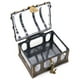 thumbnail image 4 of Cofre del tesoro pirata transparente con cerradura y llave. Caja del tesoro de juguete para piratas. C, 4 of 9