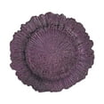 thumbnail image 2 of 6 Assiettes de Chargeur de Récif Rondes en Bois Texturé Acrylique Violet 13 Pouces, 2 of 5
