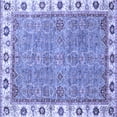 thumbnail image 1 of Ahgly Company Indoor Square Oriental Blue Traditional Area Rugs, 6' Square, 1 of 4