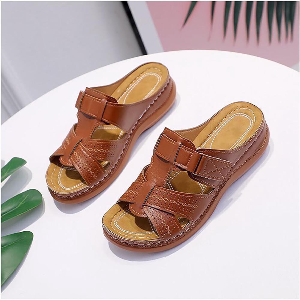 cushionaire platform sandals