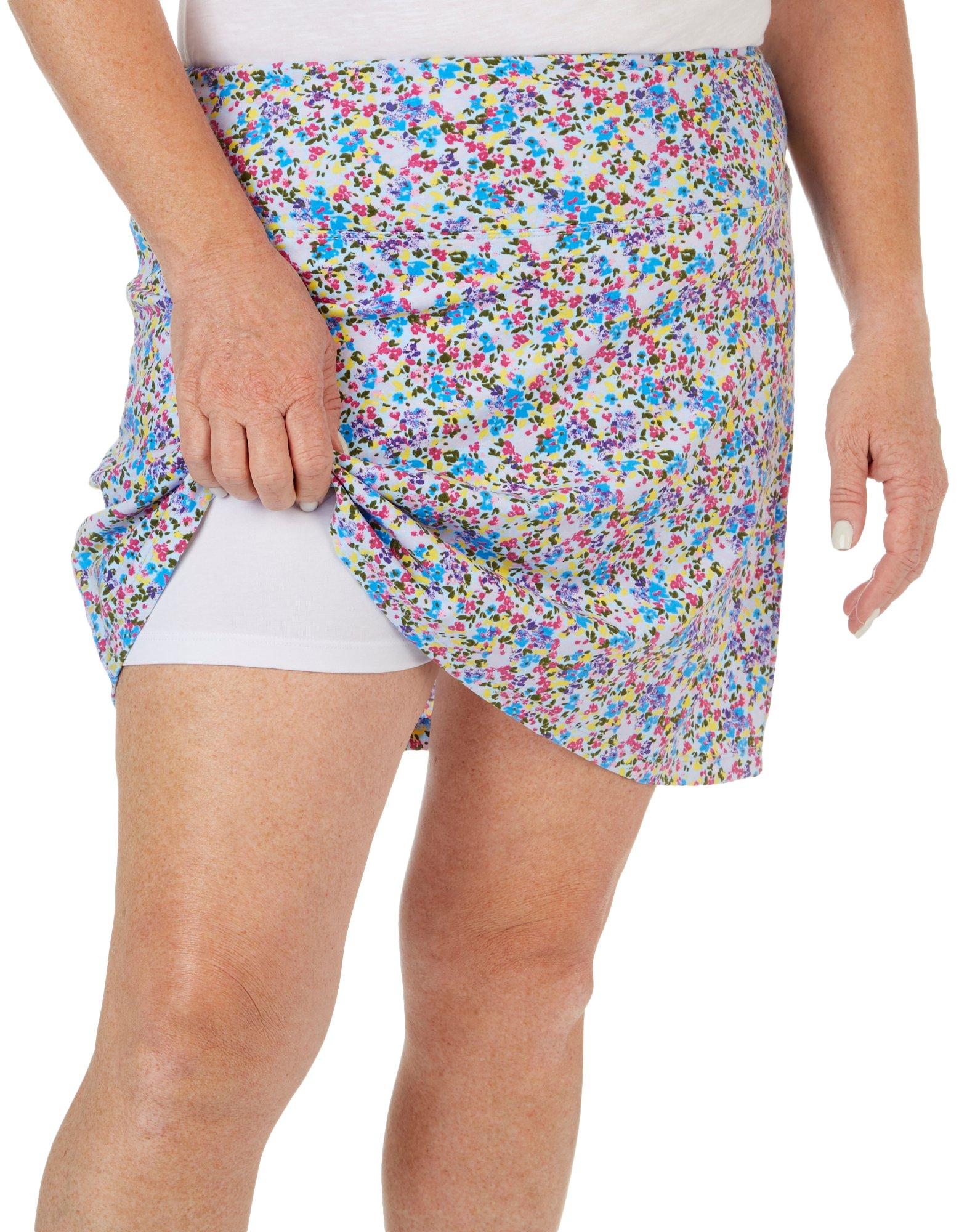 Teez-Her Plus In Bloom Print Skort 1X 