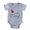 Heather Grey, variant on CafePress - Ladybug Cary - Cute Infant Baby Football Bodysuit